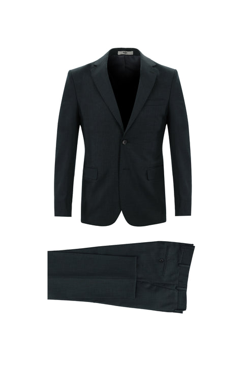 Dark Green 7 Drop Slim Fit Eyelet Suit