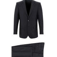 Dark Gray 6-Drop Regular Fit Standard Cut Eyelet Suit
