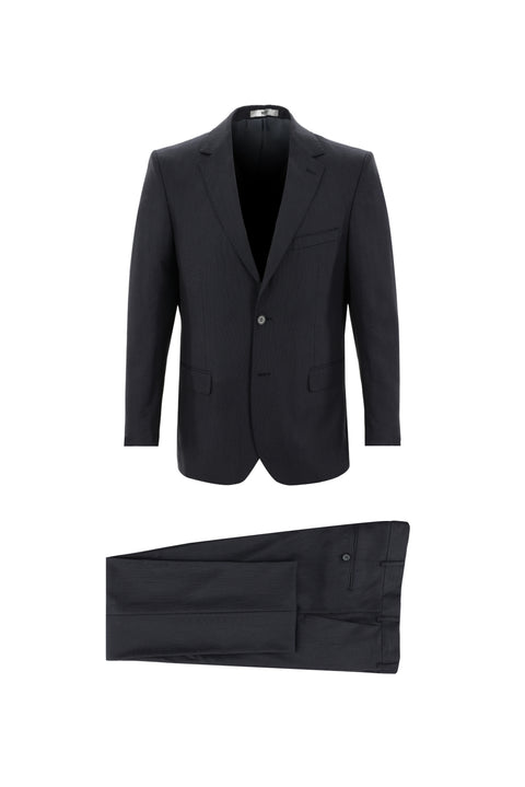 Dark Gray 6-Drop Regular Fit Standard Cut Eyelet Suit