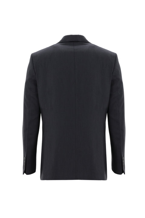 Dark Gray 6-Drop Regular Fit Standard Cut Eyelet Suit