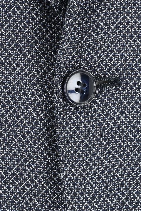 Light Navy Blue 7 Drop Slim Fit Narrow Cut Combination Suit