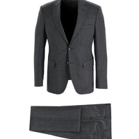 Black 6 Drop Regular Fit Standard Cut Eyelet Suit