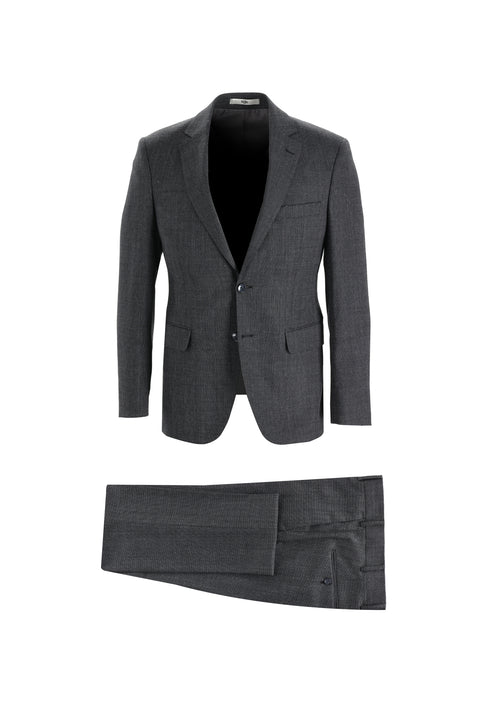 Black 6 Drop Regular Fit Standard Cut Eyelet Suit