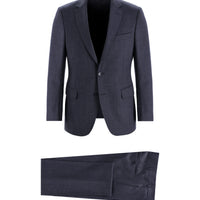 Dark Navy 7 Drop Slim Fit Eyelet Suit