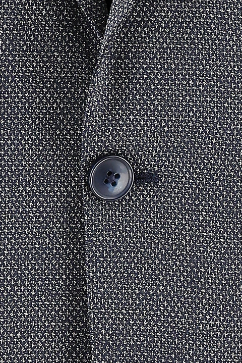 Dark Navy 6 Drop Regular Fit Standard Cut Eyelet Wool Suit