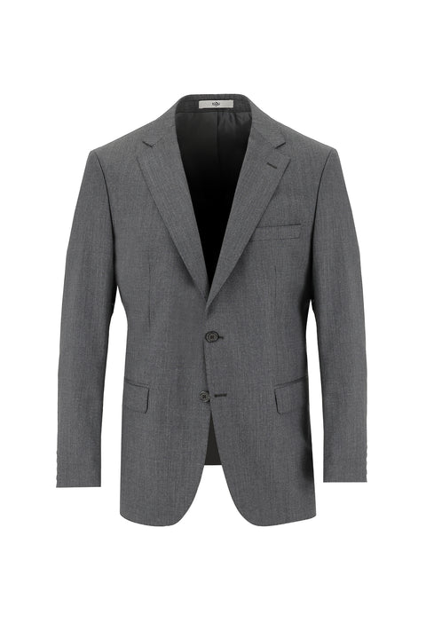 Light Anthracite 6 Drop Regular Fit Standard Cut Wool Patterned Suit
