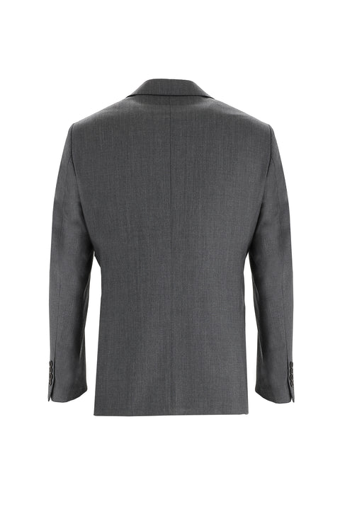 Light Anthracite 6 Drop Regular Fit Standard Cut Wool Patterned Suit