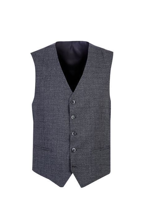 Medium Navy Blue 7 Drop Slim Fit Antibacterial Combination Suit