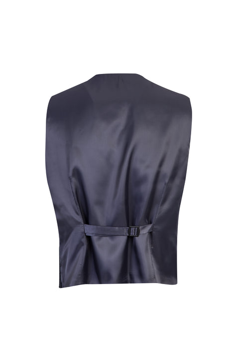 Medium Navy Blue 7 Drop Slim Fit Antibacterial Combination Suit
