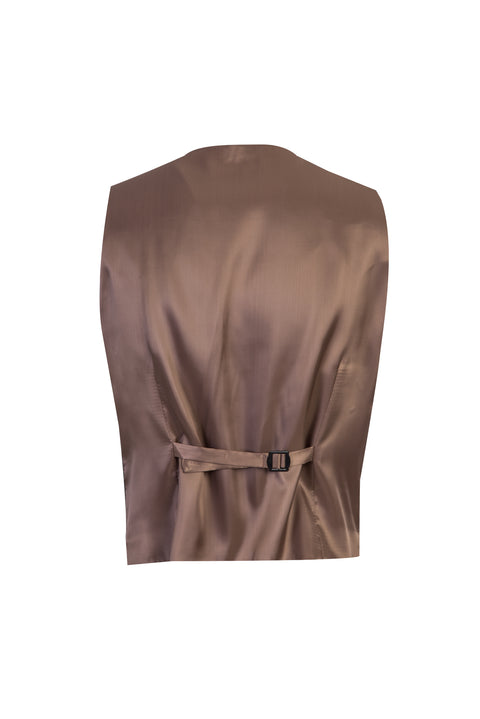 Dark Brown 7 Drop Slim Fit Antibacterial Combination Suit