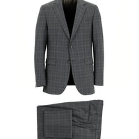 Marengo 6 Drop Regular Fit Standard Cut Wool Plaid Suit
