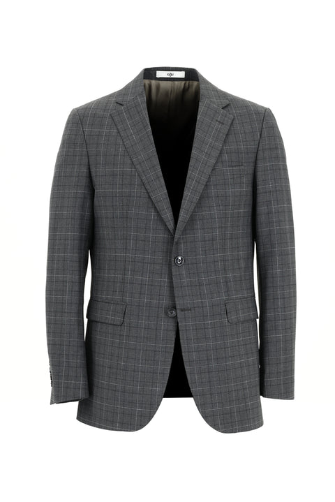 Marengo 6 Drop Regular Fit Standard Cut Wool Plaid Suit