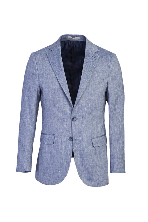 Dark Blue 6 Drop Regular Fit Classic Patterned Jacket