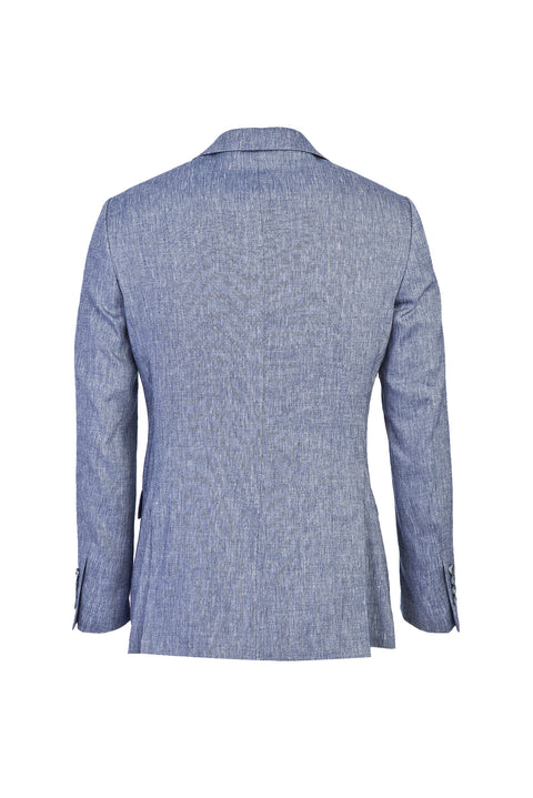Dark Blue 6 Drop Regular Fit Classic Patterned Jacket