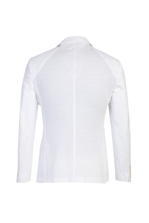 White 7 Drop Slim Fit Narrow Cut Sport Cotton Jacket