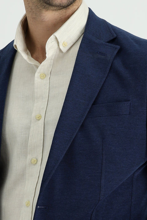 Dark Navy 7 Drop Slim Fit Narrow Cut Sport Cotton Jacket