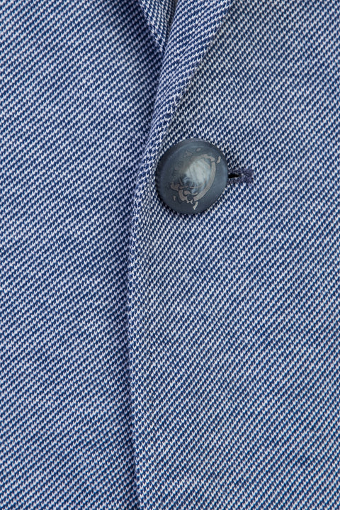 Light Blue 7 Drop Slim Fit Narrow Cut Sport Cotton Jacket
