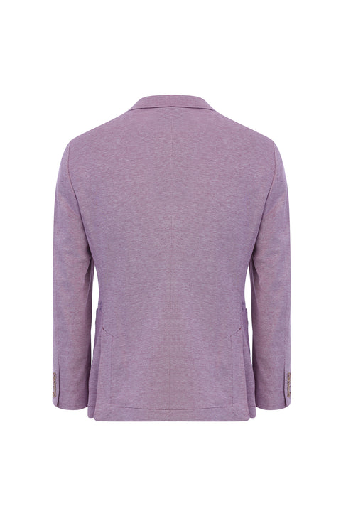 Light Red 7 Drop Slim Fit Eyelet Sport Cotton Jacket
