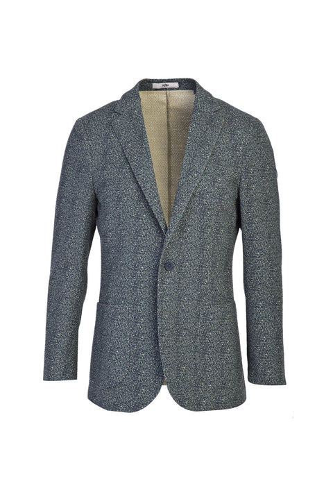 Dark Petrol 6 Drop Regular Fit Sporty Patterned Jacket