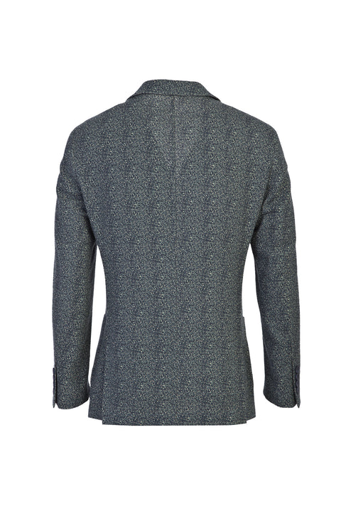 Dark Petrol 6 Drop Regular Fit Sporty Patterned Jacket