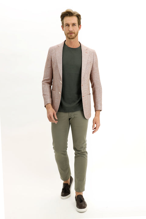 Medium Brown 6 Drop Regular Fit Standard Cut Eyelet Jacket