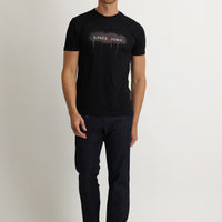 Mid Indigo Regular Fit Standard Cut Stretch Denim Look Trousers