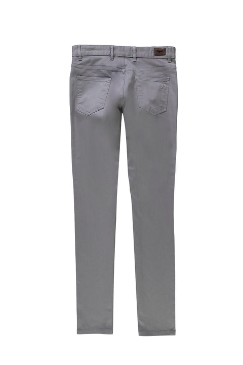 Medium Grey Slim Fit Stretch Canvas / Chino Trousers
