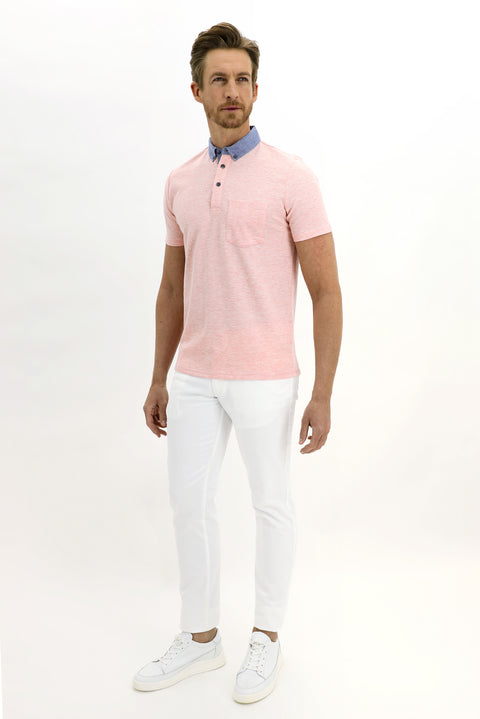 White Relaxed Fit Stretch Canvas / Chino Trousers