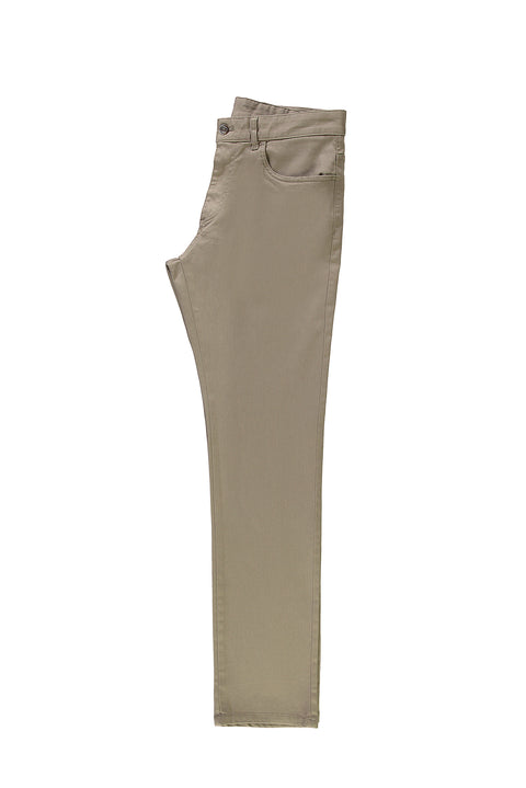 Sand Slim Fit Stretchy Canvas / Chino Trousers