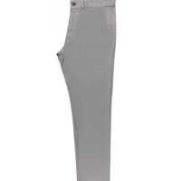 Orta Füme Slim Fit Dar Kesim Likralı Kanvas / Chino Pantolon