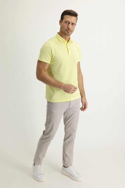 Stone Slim Fit Stretchy Canvas / Chino Trousers