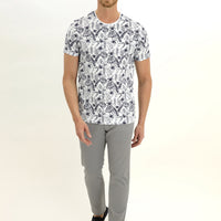 Light Grey Slim Fit Stretch Canvas / Chino Trousers