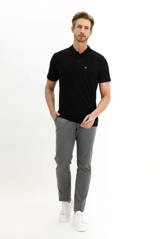  Orta Füme 6 Drop Regular Fit Standart Kesim Likralı Kanvas / Chino Pantolon