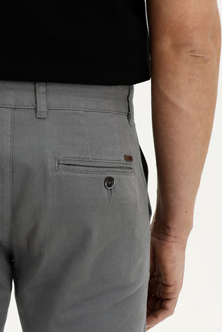  Orta Füme 6 Drop Regular Fit Standart Kesim Likralı Kanvas / Chino Pantolon