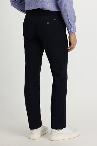  Koyu Lacivert 6 Drop Regular Fit Standart Kesim Likralı Kanvas / Chino Pantolon