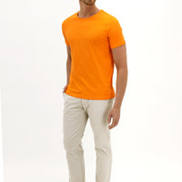 Light Beige Slim Fit Skinny Stretch Canvas / Chino Trousers