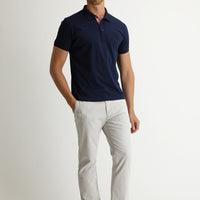 Stone Regular Fit Standard Cut Lycra Canvas / Chino Trousers