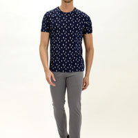 Mid Smoke Regular Fit Standard Cut Lycra Canvas / Chino Trousers
