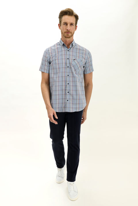 Dark Navy Relaxed Fit Stretch Canvas / Chino Trousers