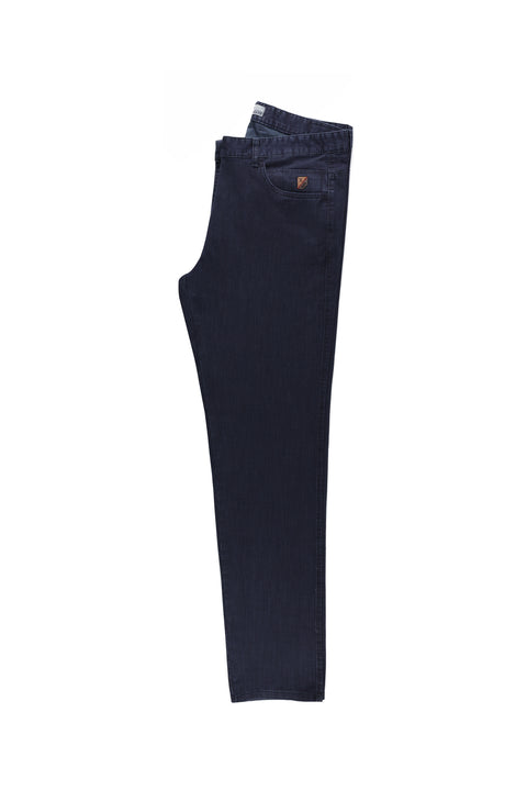 Havacı Mavi Relaxed Fit Stretchy Canvas / Chino Trousers