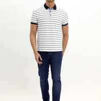 Dark Blue Regular Fit Standard Cut Lycra Denim Jeans