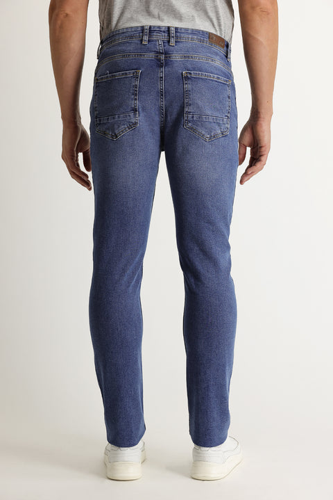 Light Blue Slim Fit Stretch Denim Jeans
