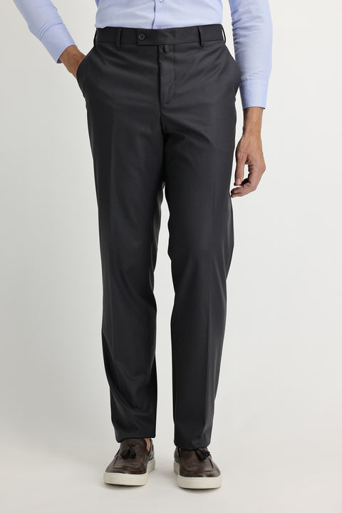 Medium Anthracite 4 Drop Relaxed Fit Lycra Classic Fabric Trousers