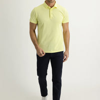 Dark Navy Regular Fit Standard Cut Lycra Canvas / Chino Trousers