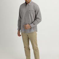 Orta Bej Regular Fit Standart Kesim Likralı Kanvas / Chino Pantolon