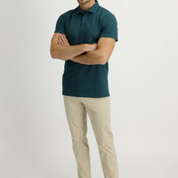 Light Beige Regular Fit Standard Cut Satin Lycra Canvas / Chino Trousers