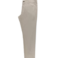 Medium Beige Regular Fit Standard Cut Satin Lycra Canvas / Chino Pants