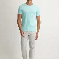 Stone Regular Fit Standard Cut Eyelet Lycra Canvas / Chino Trousers