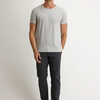 Dark Anthracite Relaxed Fit Eyelet Stretch Canvas / Chino Trousers