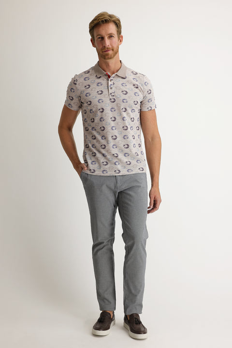 Black Relaxed Fit Eyelet Stretch Canvas / Chino Trousers
